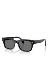 Oliver Peoples Ryce Sun Square Sunglasses, 54mm In Black