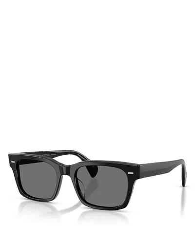 Oliver Peoples Ryce Sun Square Sunglasses, 54mm In Black