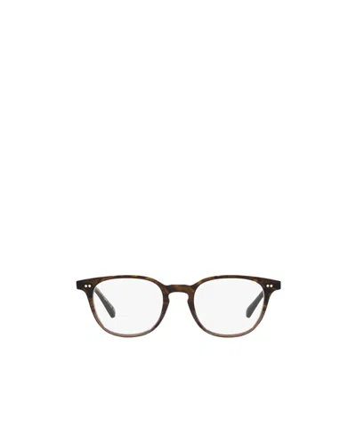 Oliver Peoples Sadao Marbled Round-frame Glasses In White