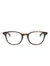 Oliver Peoples Sadao Oval-frame Glasses In Brown