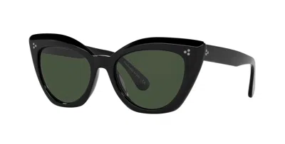 Pre-owned Oliver Peoples Saint Laurent Sl M100 Black/grey Shaded (002) Sunglasses In Green