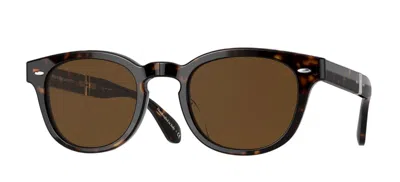 Pre-owned Oliver Peoples Sheldrake 1950 Ov 5471su Havana/true Brown (1009/57) Sunglasses In True Brown Polarized