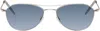 Oliver Peoples Silver Aero Ii Sunglasses In Blue