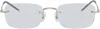 Oliver Peoples Silver Tk-10 Sunglasses In Metallic