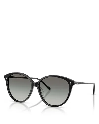 Oliver Peoples Soleau Butterfly Sunglasses, 60mm In Black