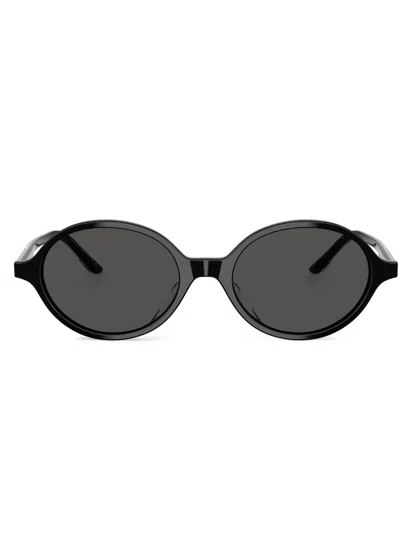 Oliver Peoples Black Collezione Khaite Ov5574su-2000c Acetate Oval Sunglasses In Gold