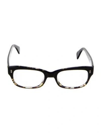 Pre-owned Oliver Peoples Square Eyeglasses In Black