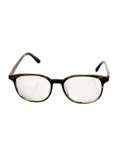 Pre-owned Oliver Peoples Square Eyeglasses In Black