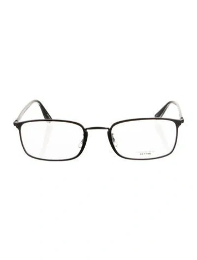 Pre-owned Oliver Peoples Square Eyeglasses In Black