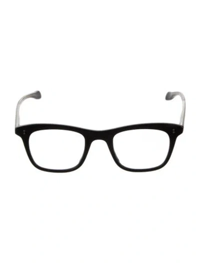 Pre-owned Oliver Peoples Square Eyeglasses In Black