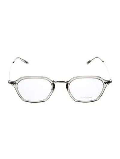 Pre-owned Oliver Peoples Square Eyeglasses In Clear