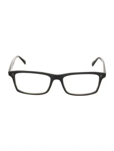 Pre-owned Oliver Peoples Square Eyeglasses In Gray