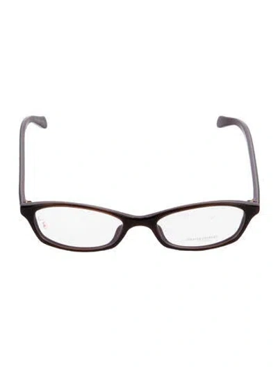 Pre-owned Oliver Peoples Square Eyeglasses In Multi