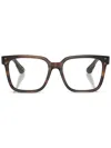 Oliver Peoples Square-frame Glasses In Braun
