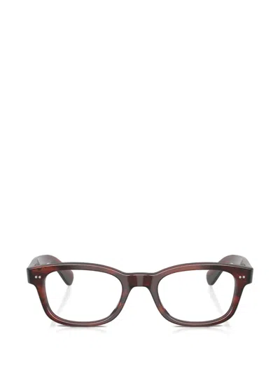 Oliver Peoples Square Frame Glasses In Green