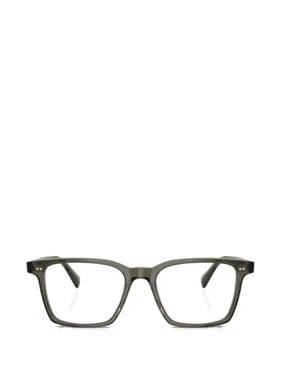 Oliver Peoples Square Frame Glasses In Green