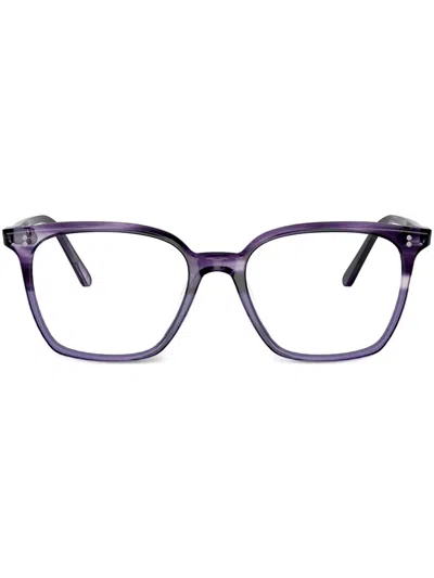 Oliver Peoples Square-frame Glasses In Violett