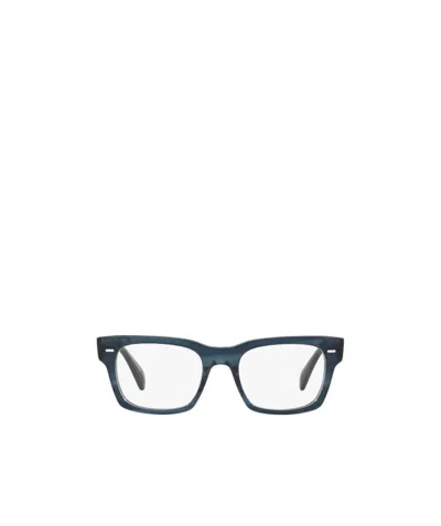 Oliver Peoples Square-frame Glasses In Blue