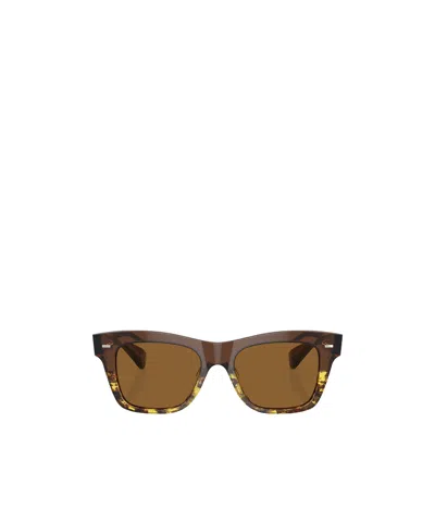 Oliver Peoples Square-frame Sunglasses In Brown
