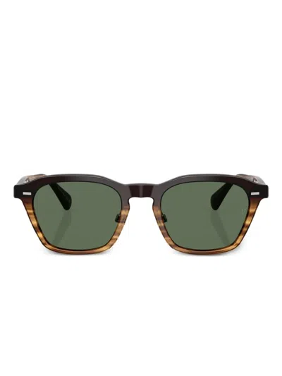 Oliver Peoples Square-frame Sunglasses In Black