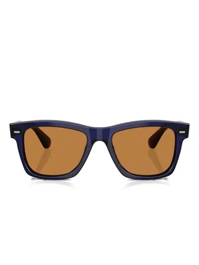 Oliver Peoples Square-frame Sunglasses In Blue