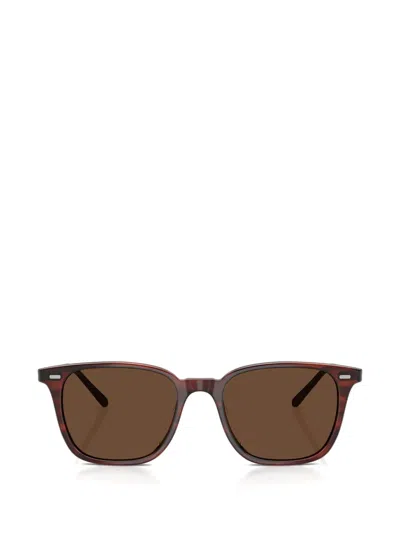 Oliver Peoples Square Frame Sunglasses In Orange