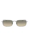 Oliver Peoples Square-frame Sunglasses In Metallic