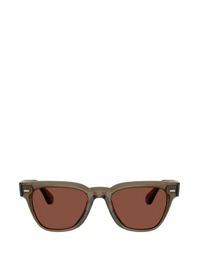 Oliver Peoples Square-frame Sunglasses In Brown