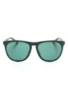 Oliver Peoples Square-frame Sunglasses In Green