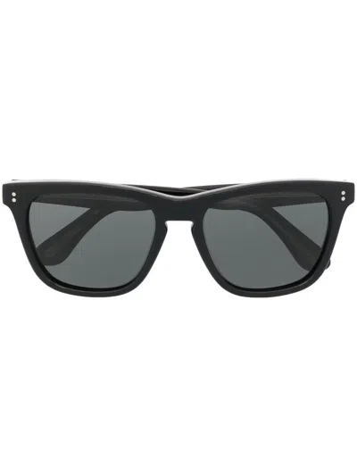 Oliver Peoples Square Frame Sunglasses In Schwarz