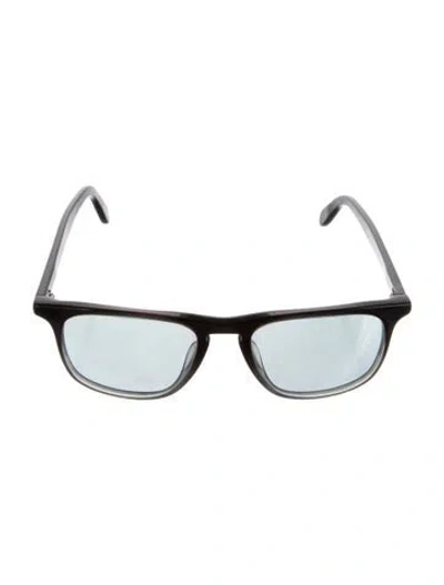 Pre-owned Oliver Peoples Square Tinted Sunglasses In Black