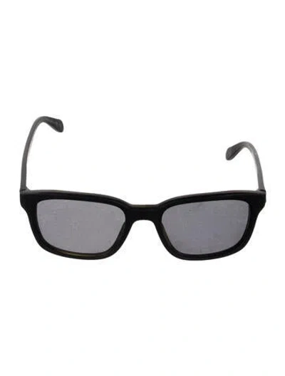 Pre-owned Oliver Peoples Square Tinted Sunglasses In Black/brown