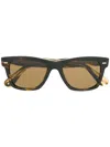 Oliver Peoples Square Tinted Sunglasses In Brown