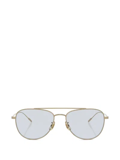 Oliver Peoples Stilson Pilot-frame Sunglasses In Gold