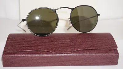 Pre-owned Oliver Peoples Sunglasse M-4 30th Matte Black G-15 Ov1220s 506252 49 20 145 In Green