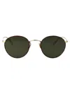 Oliver Peoples 503680 Argento Metal Sunglasses In Green