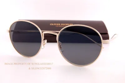 Pre-owned Oliver Peoples Sunglasses Altair Ov 1306/st 5311r5 Brushed Gold/carbon Grey In Gray