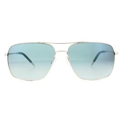Pre-owned Oliver Peoples Sunglasses Clifton 1150 5036/3f Silver Sapphire Photochromic