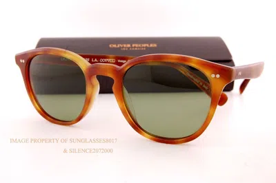 Pre-owned Oliver Peoples Sunglasses Desmon Sun Ov 5454su 14834e Semi Matte Brown/green In Vibrant Green