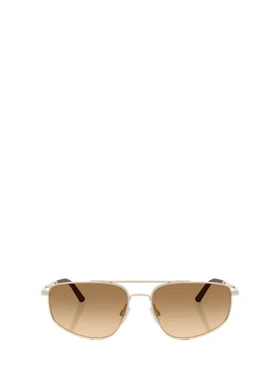 Oliver Peoples Pilot-frame Sunglasses In Brown