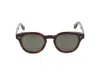 Oliver Peoples Cary Grant Oval Polarized Acetate Sunglasses In Grant Tortoise