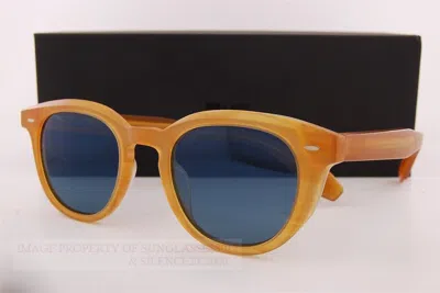 Pre-owned Oliver Peoples Sunglasses N.05 Sun Ov 5547su 1779w5 Matte Goldwood/blue