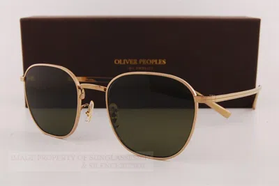 Pre-owned Oliver Peoples Sunglasses Ov 1329/st 503552 Gold/green