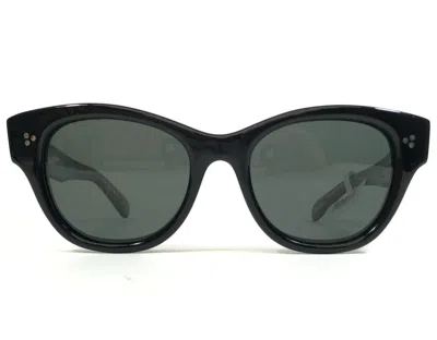 Pre-owned Oliver Peoples Sunglasses Ov5490su 149222 Eadie Black Gloss Frames Gray Lenses