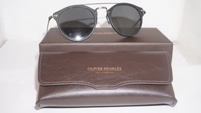 Pre-owned Oliver Peoples Sunglasses Remick Matte Black Grey Ov5349s 146587 50 24 140 In Gray