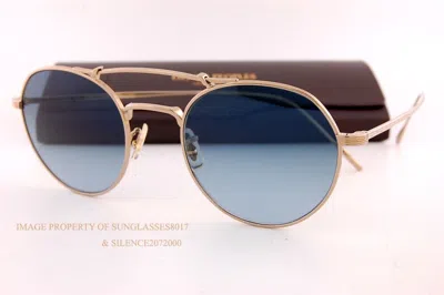 Pre-owned Oliver Peoples Sunglasses Reymont Ov 1309/st 5292q8 Gold/marine Gradient In Blue