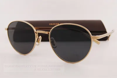 Pre-owned Oliver Peoples Sunglasses Rhydian 1336st 5035r5 Gold Titanium/carbon Grey In Gray