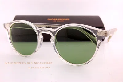 Pre-owned Oliver Peoples Sunglasses Romare Sun Ov 5459su 1692o9 Pale Citrine/jadepolar In Green