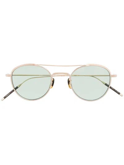 Oliver Peoples Takumi 2 Double-bridge Glasses In Gold