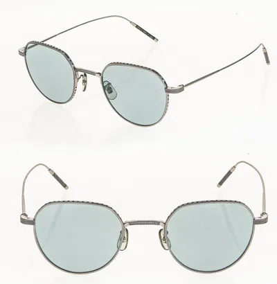 Pre-owned Oliver Peoples Takumi Tk-4 1298 Silver Titanium Retro Eyeglasses Ov1298t Unisex In Demo Lens